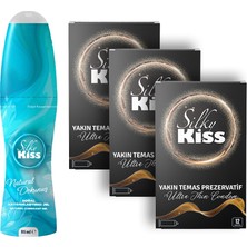 Silky Kiss Her Gece Paketi 4- Natural Kayganlaştırıcı Jel ve 3 Kutu Yakın Temas Prezervatif