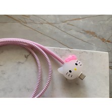 Pulinin Dükkanı Hello Kitty Figürlü Kablo Ucu Koruyucu