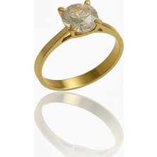 HAKAN GÜLER KUYUMCULUK 14 Ayar Altın Tektaş Yüzük (14TY00-6)