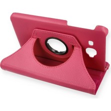 Storozal Newface Samsung Galaxy T280 Tab A 7 Kılıf 360 Tablet Deri Kılıf - Pembe