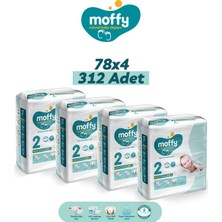Moffy Jumbo Mini No 2 Bebek Bezi (78X 4) 312 Adet