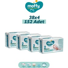 Moffy Twin Mini No 2 Bebek Bezi (38 x 4) 152 Adet