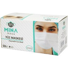 MiraLive 50PCS Beyaz Cerrahi Yüz Maskesi (K95)
