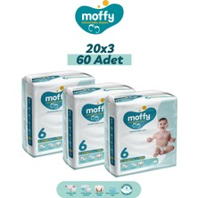 Moffy Twin Extra Large No 6 Bebek Bezi (20 x 3) 60 Adet