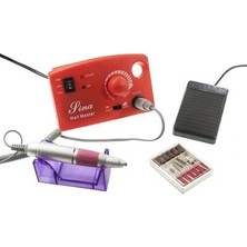 Voltaj Sina Manikür Pedikür Tırnak Törpü Seti - Kırmızı