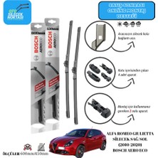 Alfa Romeo Giulietta (2010-2020) Ön Sağ-Sol Silecek Bosch Aeron Eco 600MM/450MM