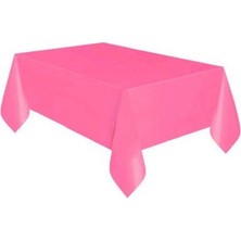 Partyy Bag Pembe 120X180 Plastik Doğum Günü Parti Masa Örtüsü