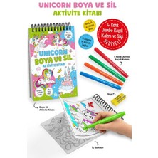 E-Woman Unicorn - Boya ve Sil Aktivite Kitabı / 3 Yaş +