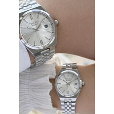 Ferucci Ferrucci Sevgili ve Çiftlere Özel Çelik Kordon 2 Yıl Garantili 3 Atm Çift Kol Saati CFT.SG001.05