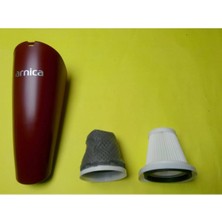 ShopyTime Arnica Merlin Pro Kırmızı Süpürge Gövdesi ve Hepa Filtre