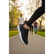 Enoch Erkek Spor ve Yürüyüş Ayakkabısı Tam Ortopedik Tabanlı Triko Örgü ve Şeritli Hafif Model