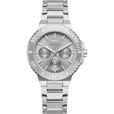 Slazenger Kadın Kol Saati Gümüş Kordon Silver Kadran Paslanmaz Çelik 5 Atm