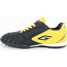 Dugana Genç Erkek Siyah Sarı Içi Süngerli Halı Saha Ayakkabı