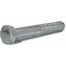 Voltaj M6X45MM Civata Beyaz Altıköşe Yarım Diş