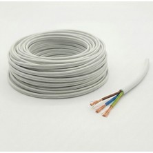 İNWATT Genel 35 Metre Cca Ttr Elektrik Uzatma Kablosu 3x2.5 Çok Telli Beyaz