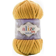 Alize Velluto (5 Adet) 02 Safran Rengi El Örgü Ipliği