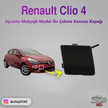 AutoPit 3D Renault Clio 4 (2016-2019) Makyajlı Kasa Uyumlu Ön Çeki Demiri Kapağı