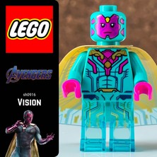 LEGO Marvel Super Heroes Avengers Vision Orjinal Minifigür SH0916 Pelerinsiz Gönderim Sağlanır