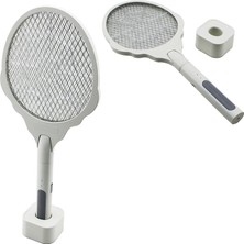 Go İthalat USB To Type-C Şarjlı  Sinek Öldürücü Cız  Raket   Ayak Aparatlı - Çantalı   8pcs Uv Ledli (5440)