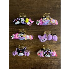 Gülümse Gel 1 Adet Mandal Toka Kuromi My Melody Kıskaçlı Toka Kawai Japon Y2K Kpop Kore