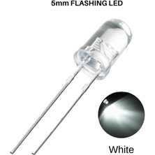 China Flaşörlü LED Beyaz 2 Bacaklı 5mm