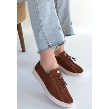 Kazax Warte Kahverengi Süet Bağcıklı Spor Ayakkabı