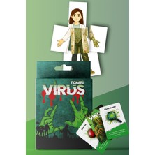 LUXMON Zombi Virus Strateji Eğlenceli Grup Kart Oyunu