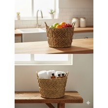 Panalı Oval Organize Sepet Orta 36X24X25 cm