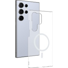 Apsuwa Samsung Galaxy S23 Ultra Kılıf London Arç Tutucu Özellikli Sert Mika + Ekran Koruyucu