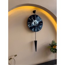 MetaQuartz Aksesuar Galileo Led'li - Blackberry - 12-24H - (34*85 Cm) , Ledli Duvar Saati