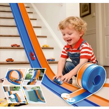 Vesta Life Esnek Oyuncak Araba Pisti–kıvrılabilir Rulo Yarış Pisti, Duvar&zemin Uyumlu, Çocuklar Için Oyun Seti