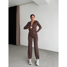 Cemo Kapüşonlu Fermuarsız Ikili Takım