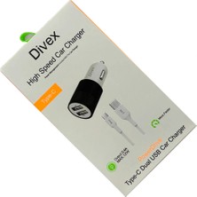Divex 2.4 Amper 12W DUAL Araç Şarj Cihazı Siyah DA-302