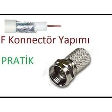 Go İthalat Ef Vida 50 Parça  Uydu Konnektör Rg-6-F (5440)