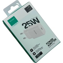 Techson 25W Type-C Adaptör Şarj Başlığı Beyaz S10C25B