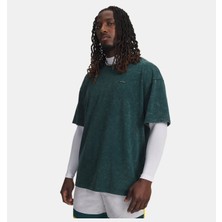 Under Armour Erkek UA Heavyweight Oversized Logo Wash Kısa Kollu T-shirt