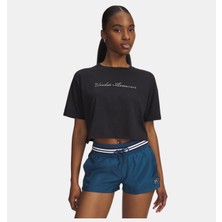 Under Armour Kadın Ua Wordmark Crop Kısa Kollu T-Shirt 6010588-001