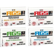 Yargı 2026 Meb-Ags Eğitim Bilimleri ve Türk Milli Eğitim Sistemi Video Ders Notları 4 Lü Set Yargı Yayınları