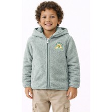 Coredra Çocuk Peluş Kapüşonlu Ceket - C611