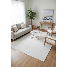 Halı Sepeti Antik 1808 Beyaz Hav Toz Vermez Kolay Temizlenen Salon Halısı Yolluk Koridor Halısı