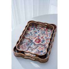 Acar Lumi Poliüretan Lüx 2 Li Aynalı Tepsi 45 cm x 39 cm