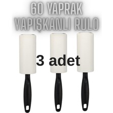 Romingo Tüy Toplayıcı Rulo 3 Adet Yapışkanlı Rulo 60 Yaprak Rulo
