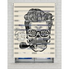 BRIGHTCOVER Pipo Içen Adam Baskılı Zebra Perde - Gece Gündüz Kullanıma Uygundur - Genç Odası Perdesi | Kokusuz Mürekkeple Basılmış  Zebra Perdeler ile Sende Tarzını Yansıt! | 1 Dakikada Pratik Montaj