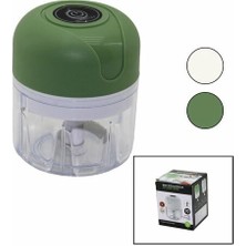 Go İthalat USB Mini Food Processor USB Şarjlı Mini 3 Bıçak Blender Rondo Doğrayıcı 250ML - 45W (5468)