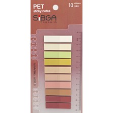 Sibga Tasarım Şeffaf Renkli Postit Post-It Post It. Kitap Ayracı Ayraç Plastik Postit Sticker Not Kağıdı