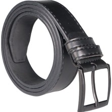 Lelth Erkek 4 cm Spor Siyah Kemer