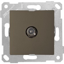 Mutlusan Rita Antrasit Mekanizma + Tuş Tv Prizi F Dişi MUT-2200 172 0186