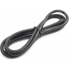 Voltaj 12 Awg Silikon Kablo Siyah - 1 Metre