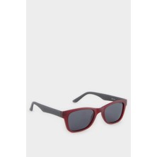 DeFacto Erkek Çocuk Yuvarlak Bordo Plastik Çerçeve Siyah Cam Polarize Güneş GÖZLÜĞÜ F4457A8NS