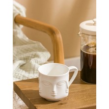 LC Waikiki Lcw Home Yüz Baskılı Porselen Kupa 350 ml